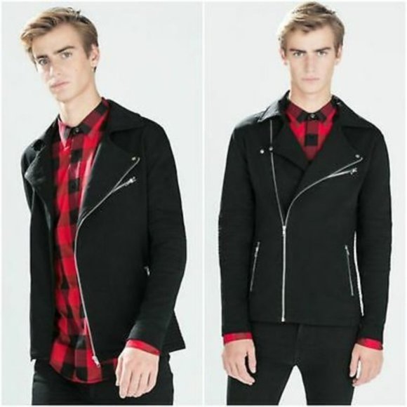 Zara Other - Zara Man Slim Black Moto Jacket - EUR: M / USA: M